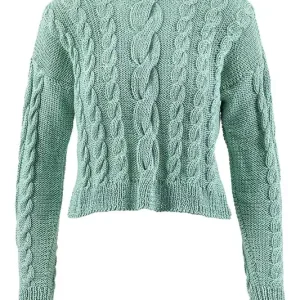 Sweater Crazy Cables aus WOOLADDICTS Sunshine Billig