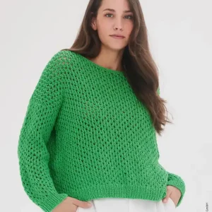 Nur Für Kurze Zeit Pullover im Lochmuster aus Riccio