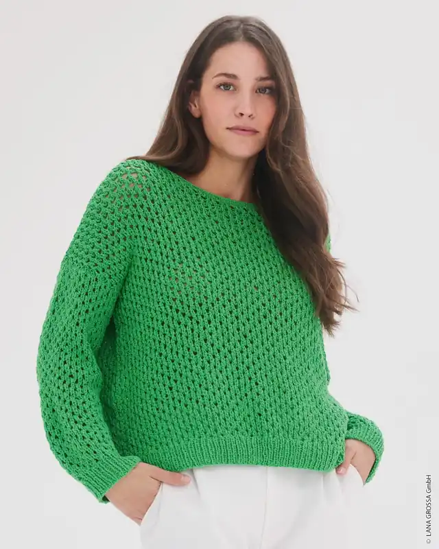 Nur Für Kurze Zeit Pullover im Lochmuster aus Riccio