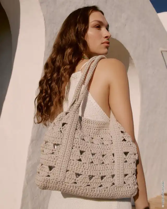 Knallerangebot Häkeltasche Mit Muschelmuster aus The Tube Fine