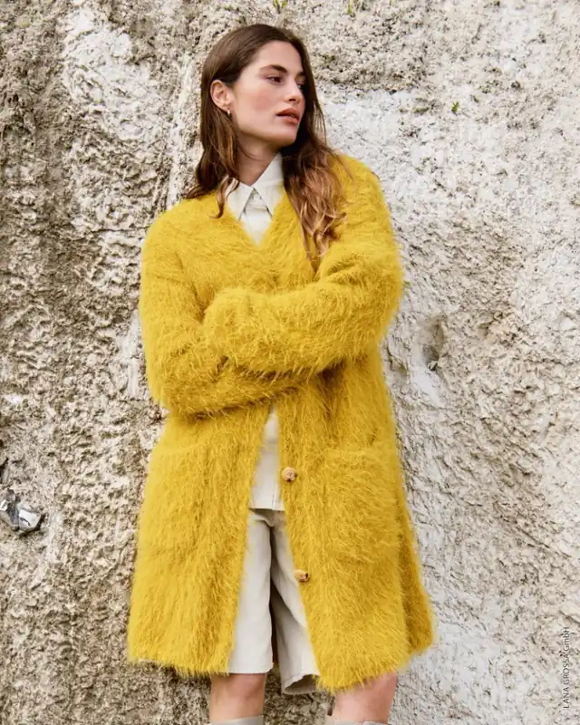 Geprüft Longjacke Glatt Rechts aus Basta/Basta Mista