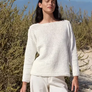 Sonderaktion Pulli Im Strukturmuster aus Linissimo