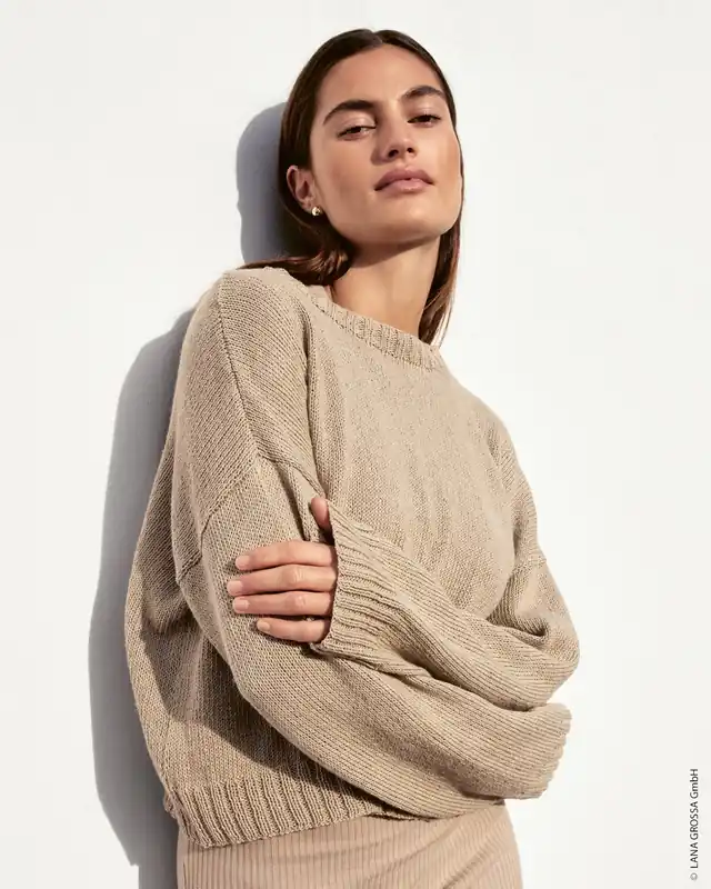 Pullover Glatt Rechts aus Linissimo Im Trend