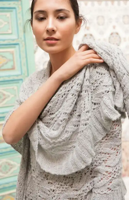 Tuch im Ajourmuster aus Ecopuno Expressversand