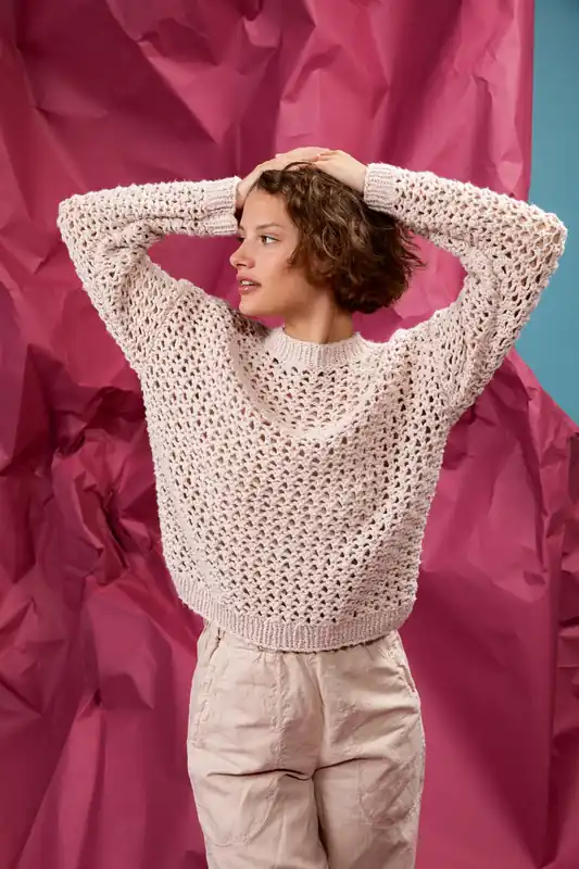 Pullover mit Lochmuster aus Sakura Top-Preis