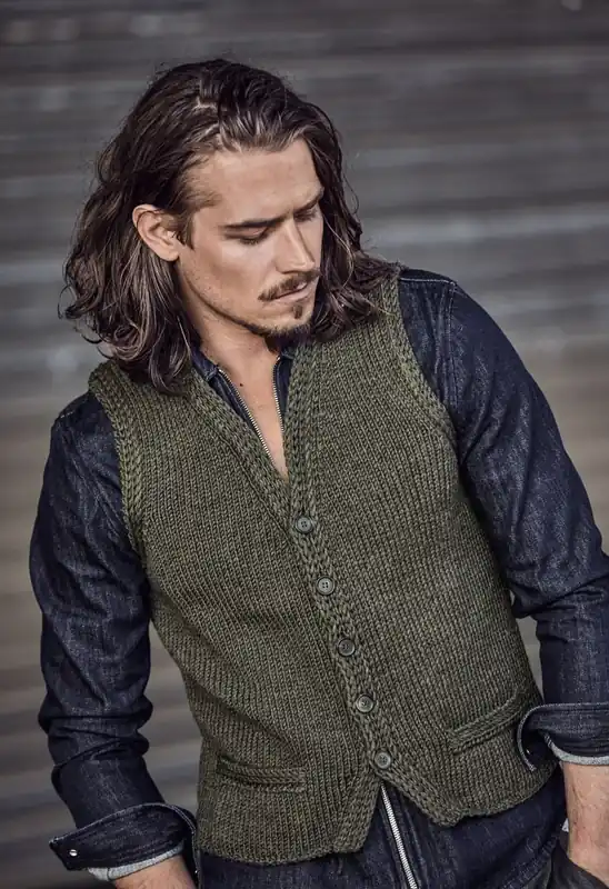 Preis Gesenkt Herrenweste aus Bingo mèlange (We Care)