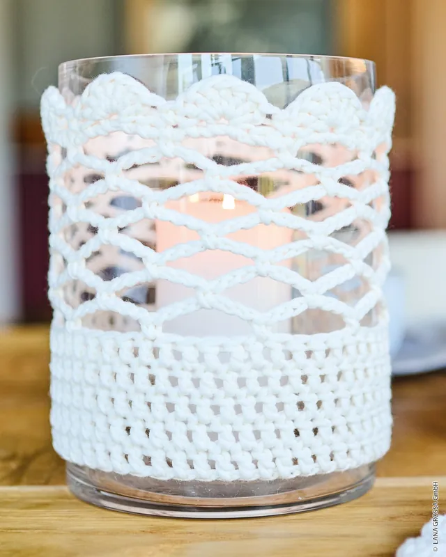 Neue Ware Windlichthülle Mit Bogenrand aus The Tube Fine