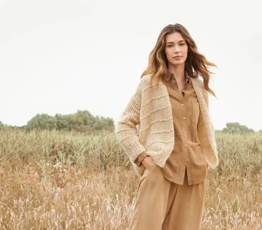 Cardigan mit Streifen aus Lala Berlin Brushy Nur Heute