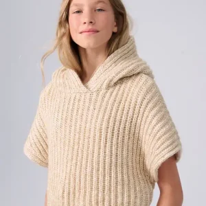 Ausverkauf Hoodie-Pullunder Mit Patentmuster aus Twinny