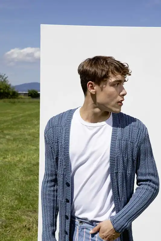 Versand Am Gleichen Tag Herrenjacke aus Soft Cotton