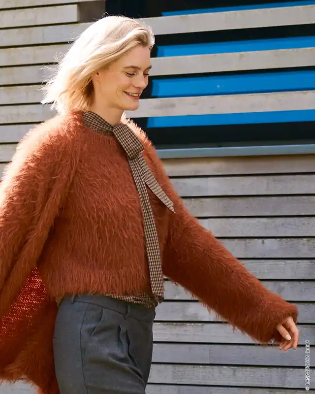 Puschel-Pullover aus Basta Echt