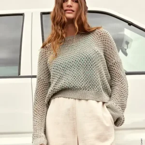 Sonderaktion Pullover Im Gittermuster aus Linissimo