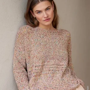 Pullover In Kombimuster aus Maglia Handgefertigt