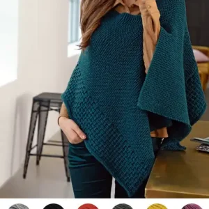 Einfacher Poncho aus Bingo (Melange) Jetzt Zugreifen