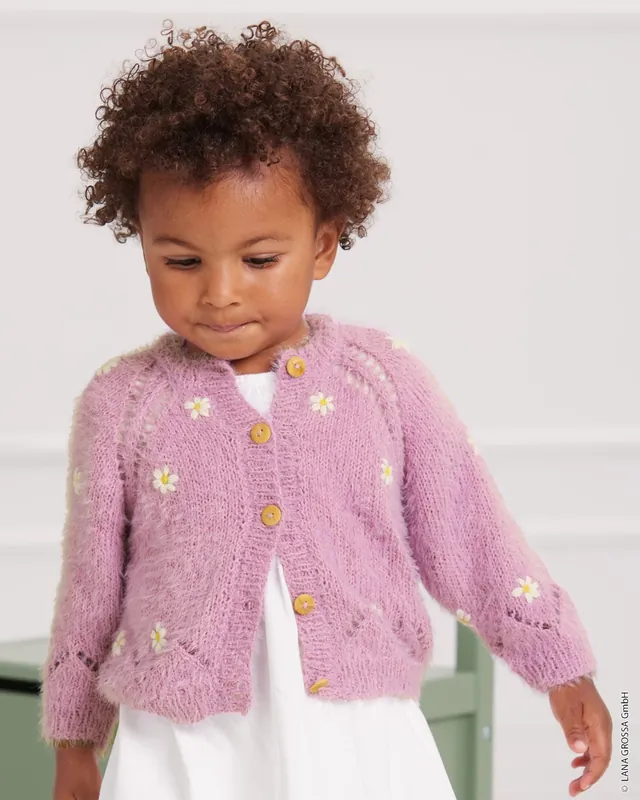 Solange Der Vorrat Reicht Jacke Mit Blümchen aus Per Fortuna & Ecopuno