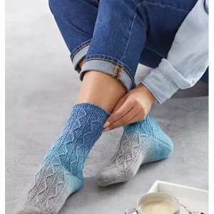 Socken mit Jojo-Ferse aus Meilenweit Merino Hand-Dyed Beliebt