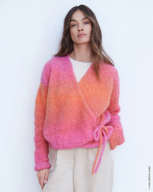 Wickeljacke Mit Bindebändern aus Avio Im Trend