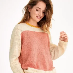 Super-Preis Pulli mit Farbflächen aus Ecopuno