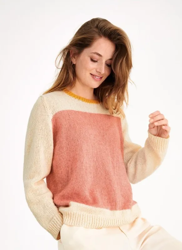 Super-Preis Pulli mit Farbflächen aus Ecopuno