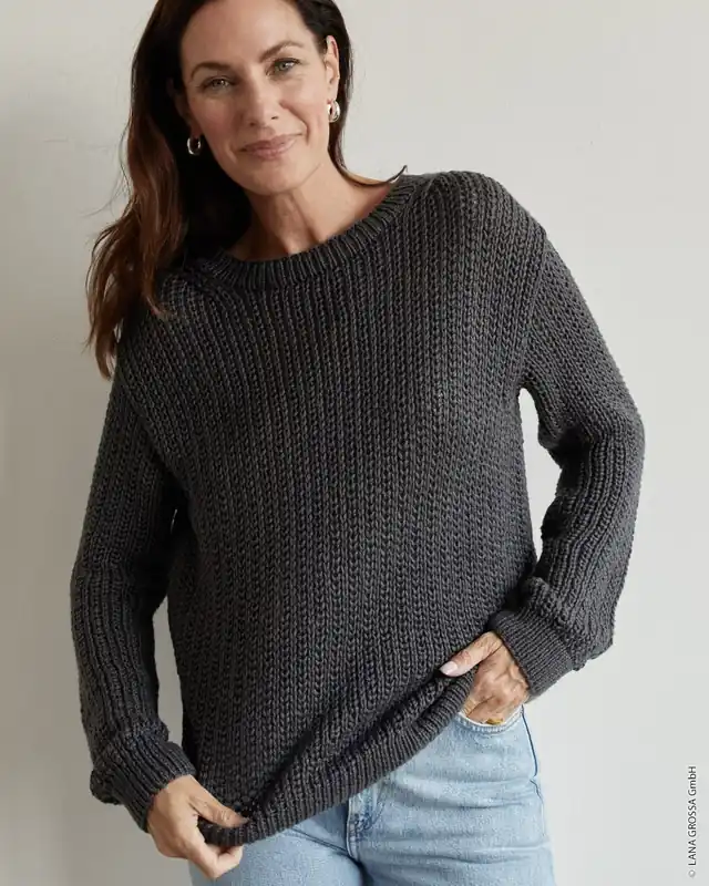 Kracherpreis Pullover Im Rippenmuster aus Puro Vegano