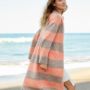 Mantel Mit Breiten Streifen aus Ecopuno & Soffio Sonderaktion