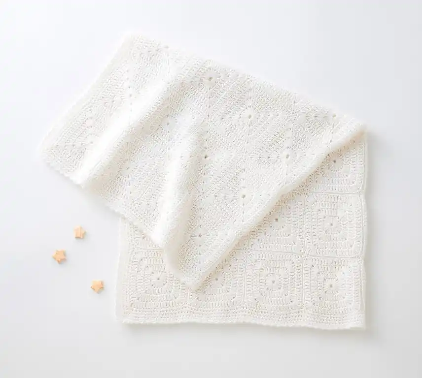 Kracherpreis Häkel-Babydecke aus Ecopuno