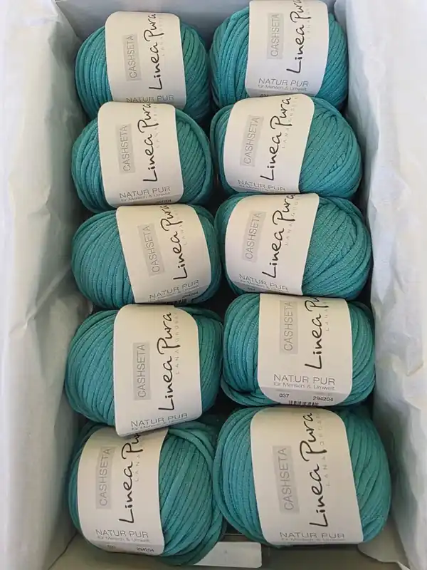 500g Lana Grossa Cashseta Farbe 37 Ozeantürkis Limited Edition