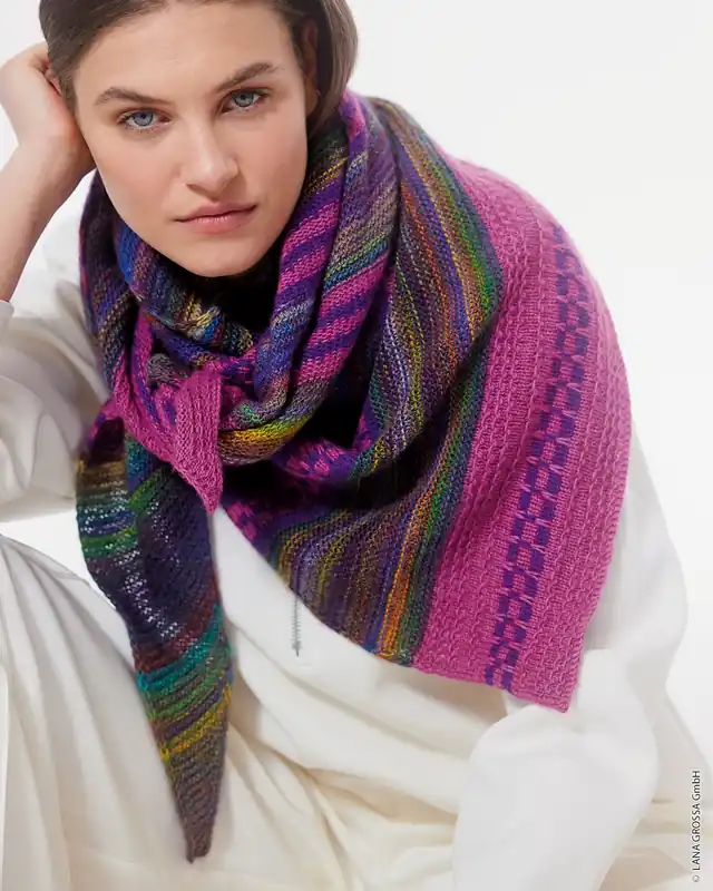 Dreieckstuch aus Colorissimo 2/Ecopuno Beliebt