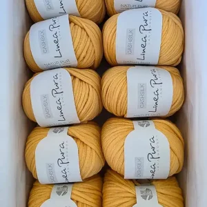 500g Lana Grossa Cashsilk Farbe 28 Dottergelb Echt