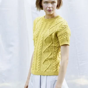 Neue Kollektion Kurzarmpullover aus Soft Cotton