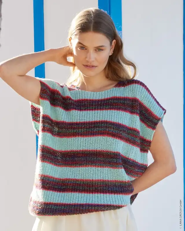 Aktuell Shirt Im Halbpatentmuster aus Ecopuno & Gianna