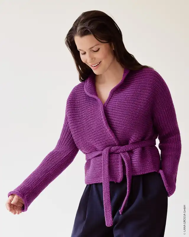 Exklusiv Jacke Mit Bindegürtel aus Bingo