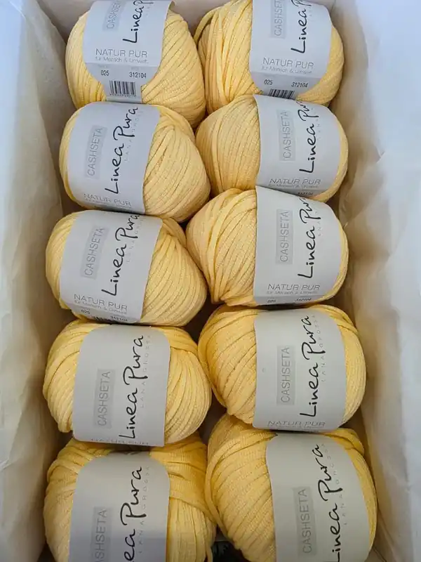 500g Lana Grossa Cashseta Farbe 25 Gelb Preiswert