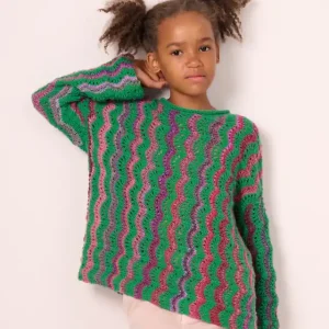 Original Pullover Quergestrickt aus Colorissimo & Ecopuno