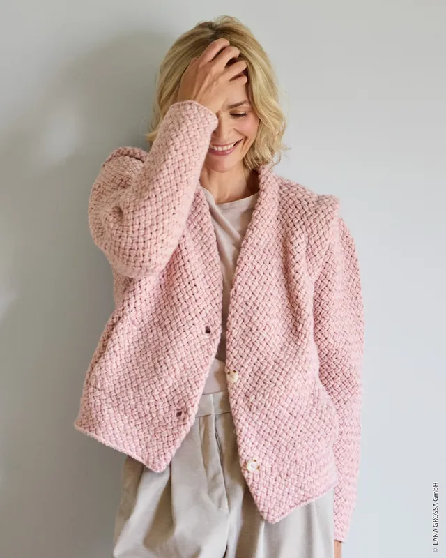 Jacke Im Flechtmuster aus Lala Berlin Lovely Cotton Angebot