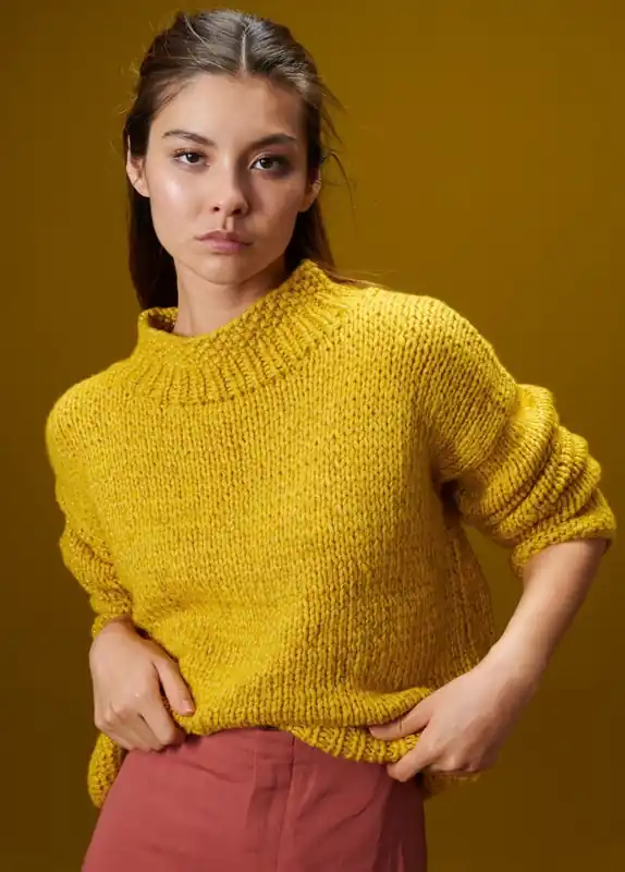 Wochenendangebot Pulli im Perlmuster aus Lala Berlin Lovely Cotton/Brillino