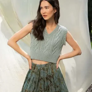 Preis Gesenkt Kurzer Pullunder aus Soft Cotton