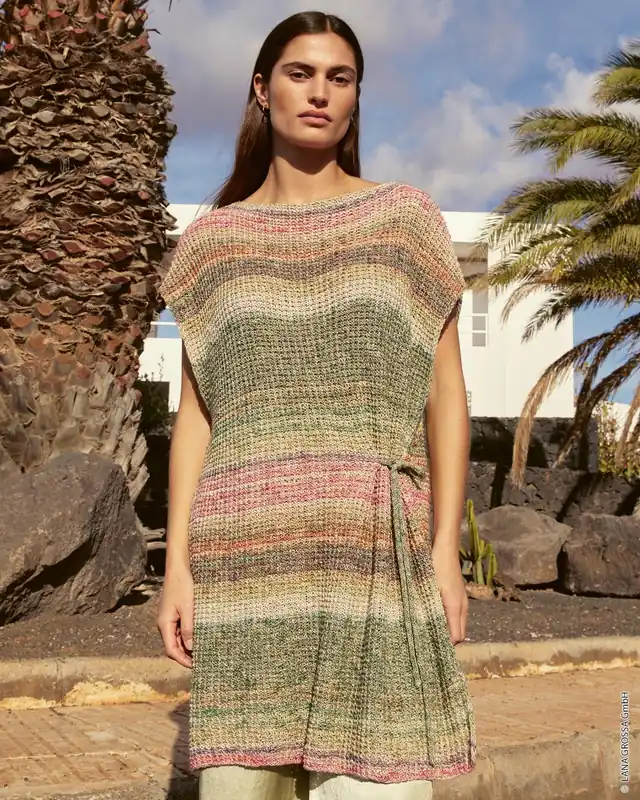 Tunika Mit Seitenschlitzen aus Mosaico (Linea Pura) Abverkauf