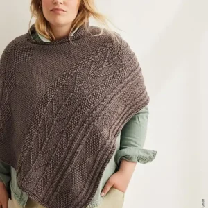 Echt Poncho Mit Strukturmuster aus Bingo