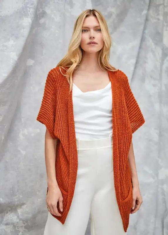 Neue Kollektion Weste aus Ecopuno