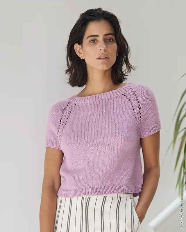 Shirt Mit Raglanlochmuster aus Brigitte No. 4 Sofort Bestellen