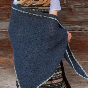 Dreieckstuch aus Ecopuno/Silkhair Original