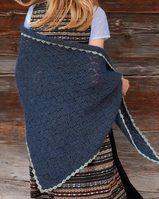 Dreieckstuch aus Ecopuno/Silkhair Original