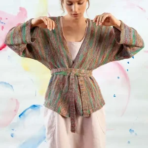 Heißes Angebot Jacke mit Gürtel aus Karma