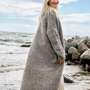 Top Down Mantel aus Natural Alpaca Lungo Großhandel