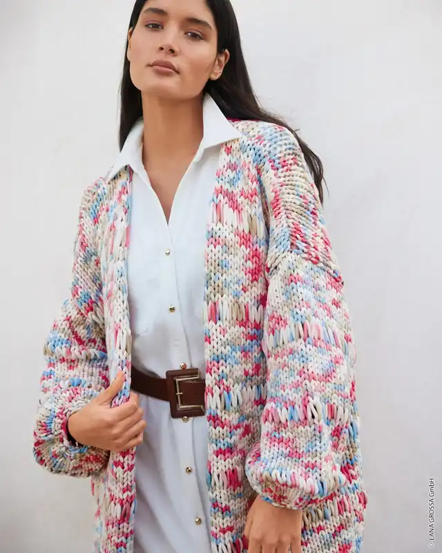 Cardigan Mit Fallmaschen aus Gelato Top-Angebot