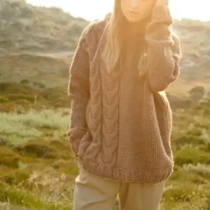 Ab Werk Pulli mit Zopfmustern aus Lala Berlin Lovely Cotton