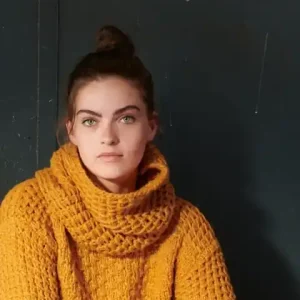 Billig Loop im Webstrukturmuster aus Lala Berlin Lovely Cotton