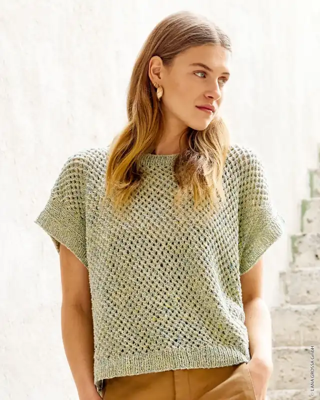 Shirt Im Dezenten Lochmuster aus Maglia Knallerangebot