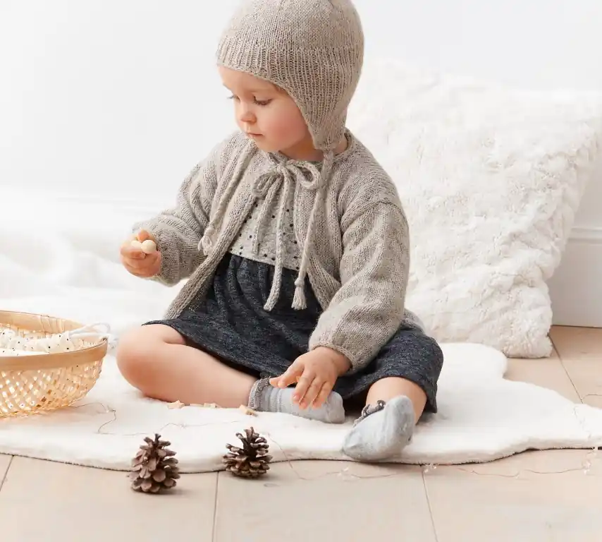 Beliebt Babyjacke aus Ecopuno